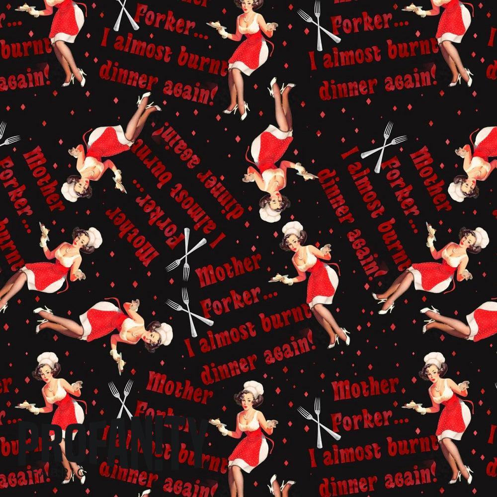 Novelty Swearing Fabric 84 – rude funny novelty fabric, pre-order by the metre | Fabric by Missy Rose