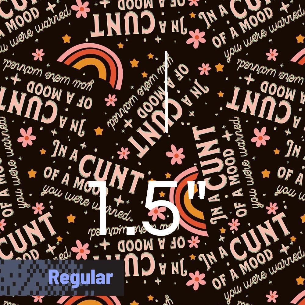 Swear Word Fabric 90 – swearing fabric custom printed Australia, made-to-order | Fabric by Missy Rose