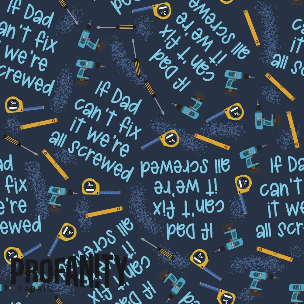 Novelty Swearing Fabric 93 – cheeky rude print fabric for sewing, pre-order | Fabric by Missy Rose