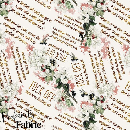 Profanity 282 - Swear Word Fabric - Fabric by Missy Rose Pre-Order