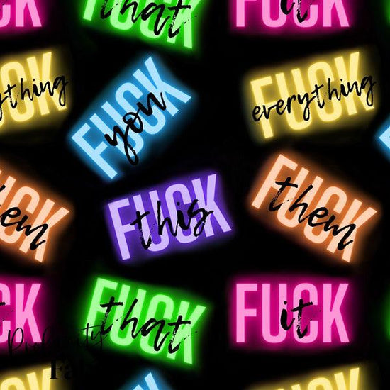 Load image into Gallery viewer, Profanity 455 - Swear Word Fabric - Fabric by Missy Rose Pre-Order
