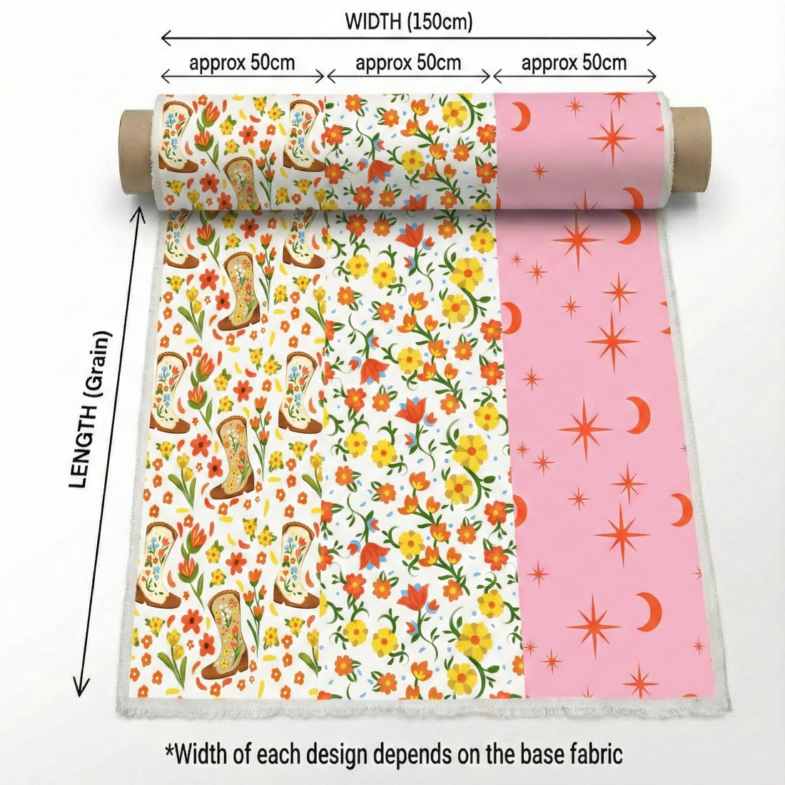 Trio Project Panel 14 fabric – premium custom printed fabric for sewing | Fabric by Missy Rose