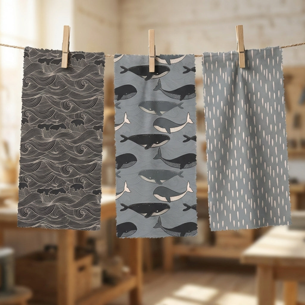 Trio Project Panel 15 fabric – custom printed pre-order fabric Australia | Fabric by Missy Rose
