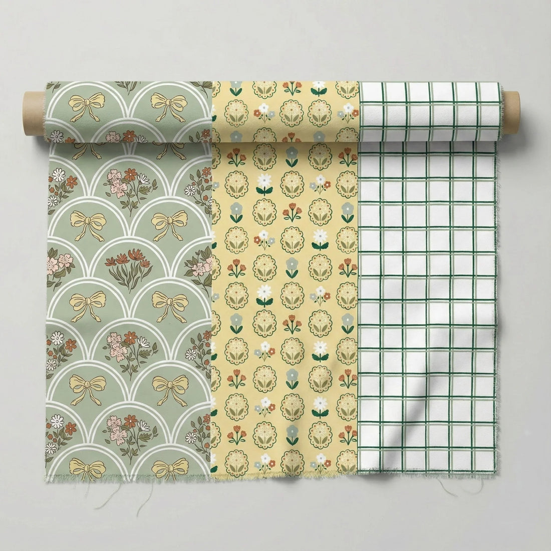 Trio Project Panel 01 fabric – premium custom printed fabric for sewing | Fabric by Missy Rose