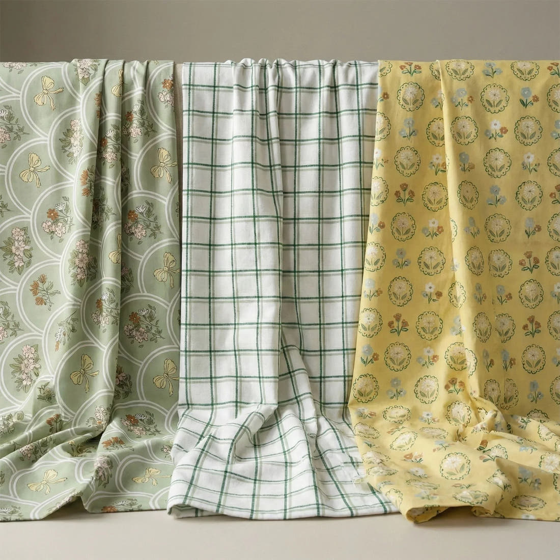 Trio Project Panel 01 fabric – premium custom printed fabric for sewing | Fabric by Missy Rose
