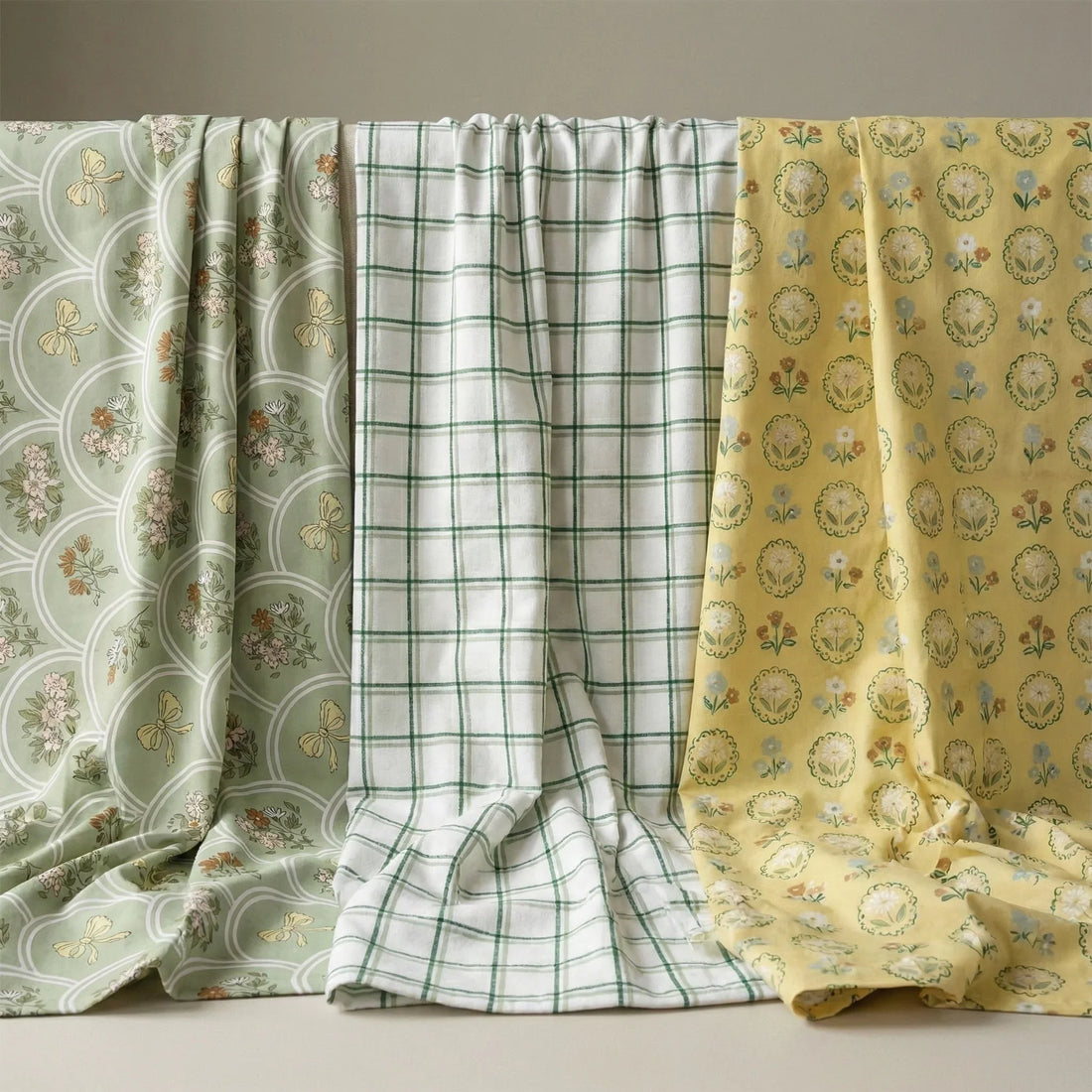 Trio Project Panel 01 fabric – premium custom printed fabric for sewing | Fabric by Missy Rose
