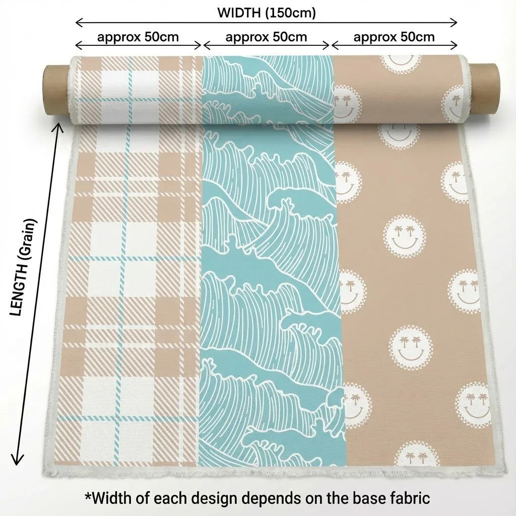 Trio Project Panel 03 fabric – Australian custom printed fabric pre-order | Fabric by Missy Rose