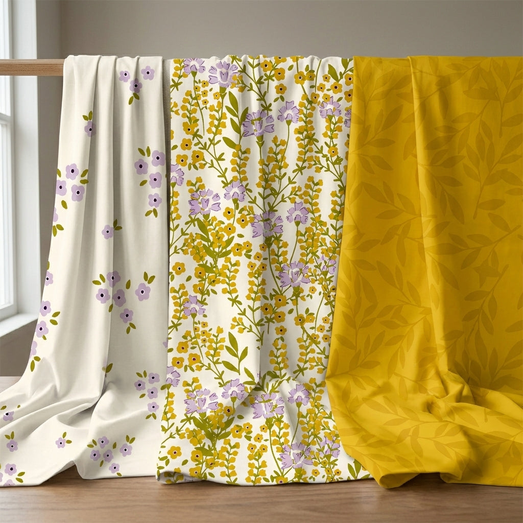 Trio Project Panel 04 fabric – custom printed pre-order fabric Australia | Fabric by Missy Rose