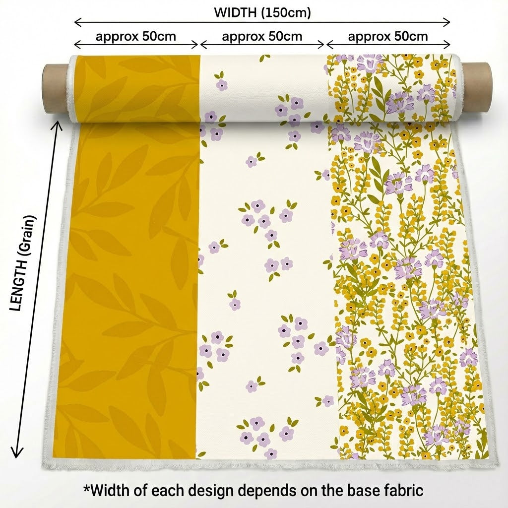 Trio Project Panel 04 fabric – premium custom printed fabric for sewing | Fabric by Missy Rose