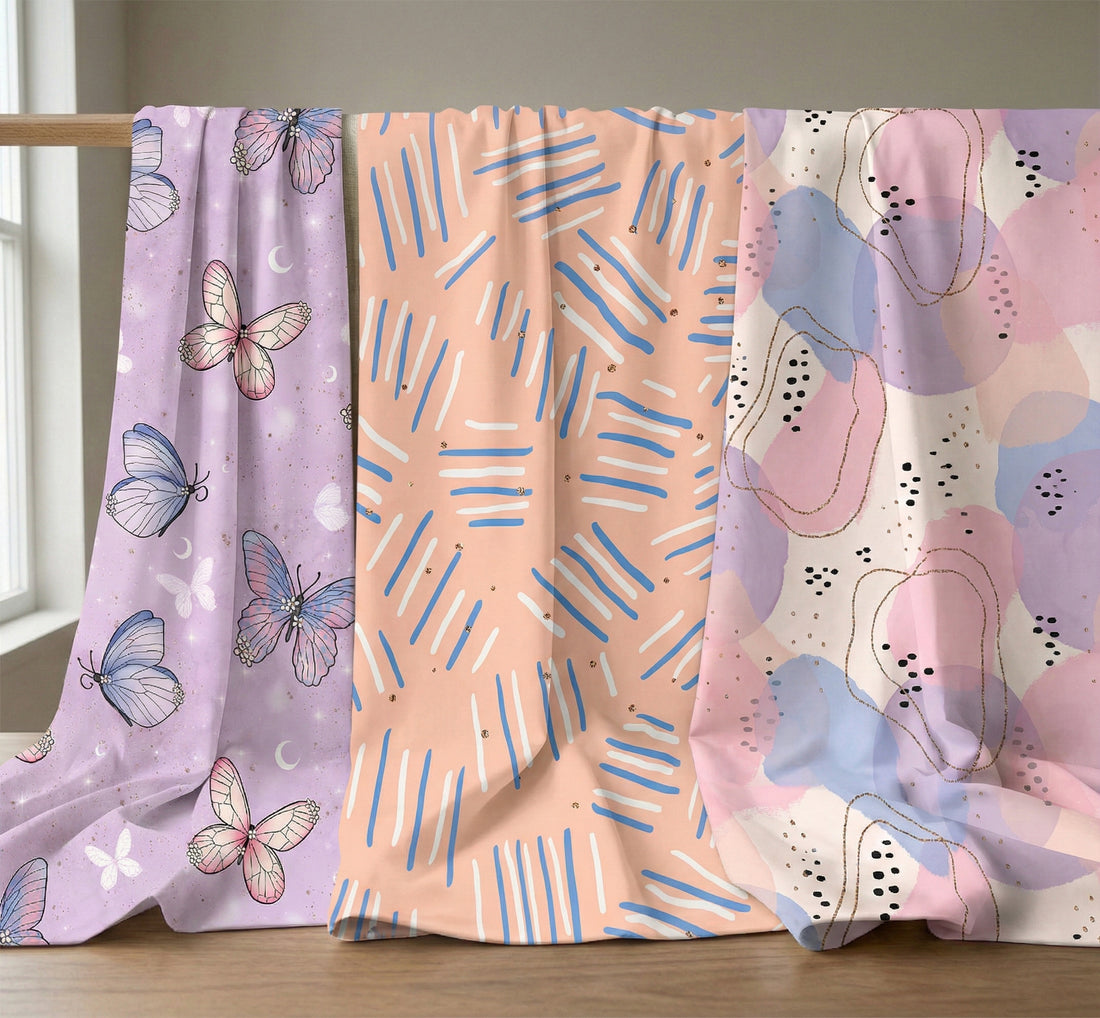Trio Project Panel 06 fabric – premium custom printed fabric for sewing | Fabric by Missy Rose