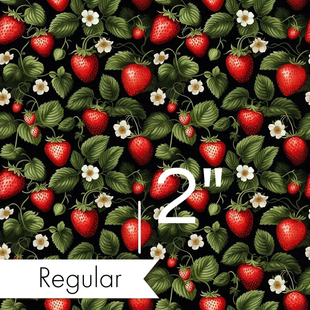 Strawberry 02 fabric – made-to-order custom fabric by the metre | Fabric by Missy Rose