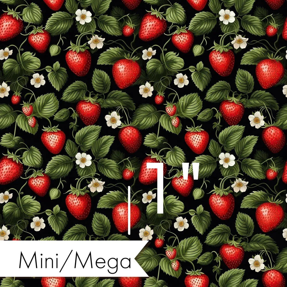 Strawberry 02 fabric – Australian custom printed fabric pre-order | Fabric by Missy Rose