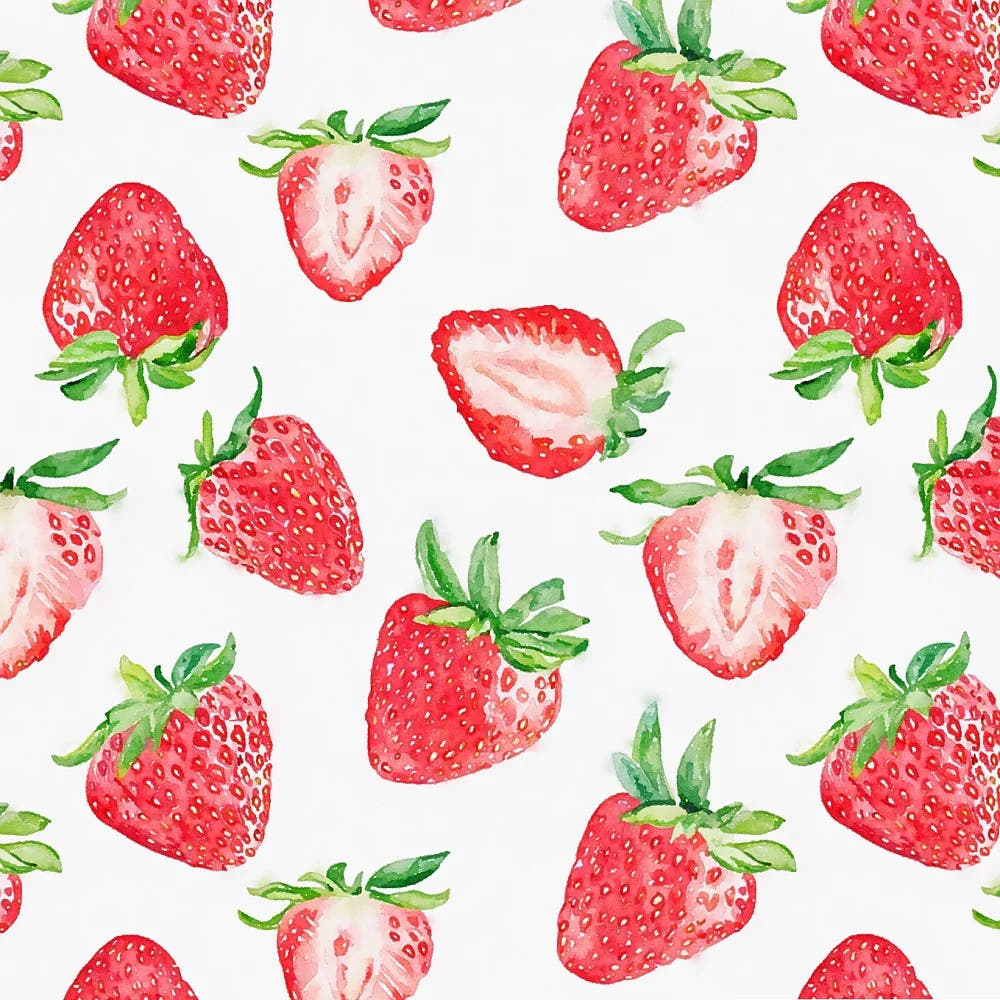 Strawberry 03 fabric – Australian custom printed fabric pre-order | Fabric by Missy Rose