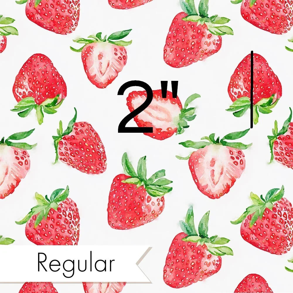 Strawberry 03 fabric – premium custom printed fabric for sewing | Fabric by Missy Rose