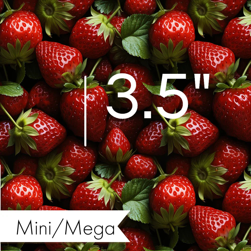 Strawberry 04 fabric – custom printed pre-order fabric Australia | Fabric by Missy Rose