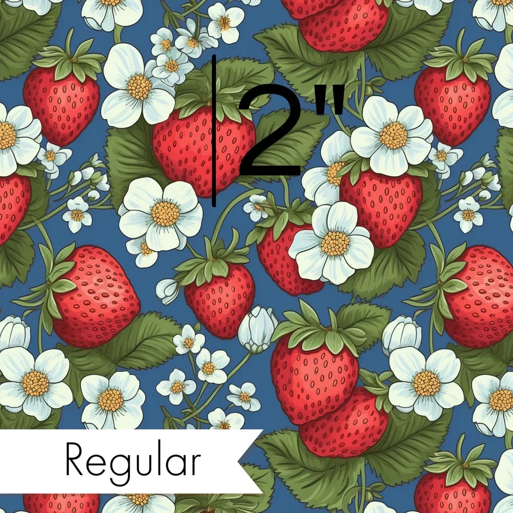 Strawberry 05 fabric – custom printed pre-order fabric Australia | Fabric by Missy Rose