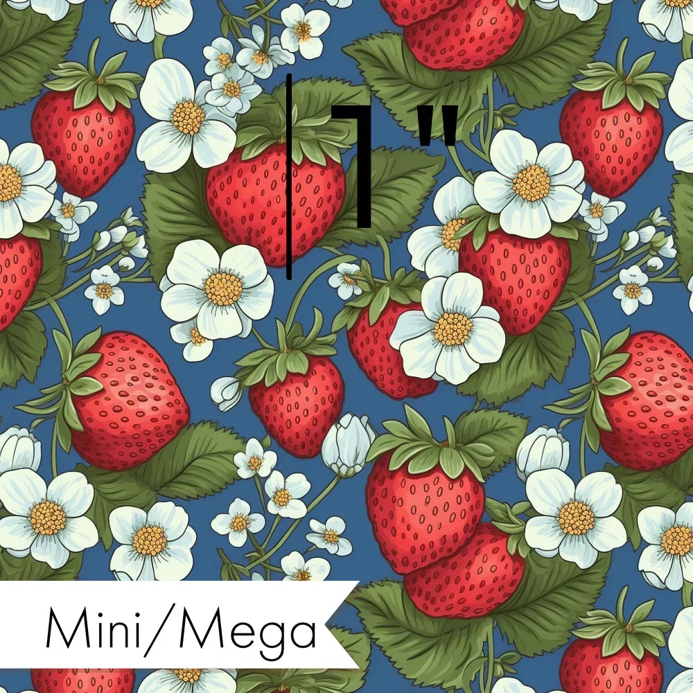 Strawberry 05 fabric – made-to-order custom fabric by the metre | Fabric by Missy Rose