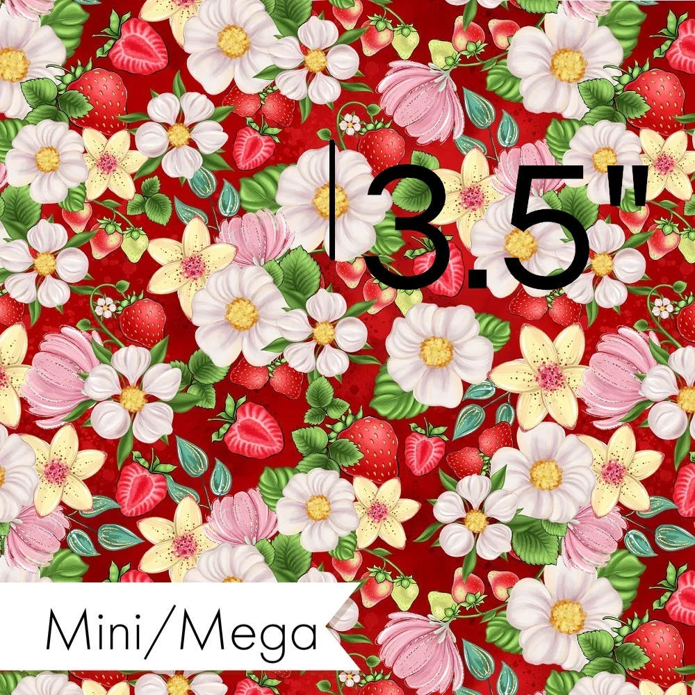 Strawberry 08 fabric – custom printed pre-order fabric Australia | Fabric by Missy Rose