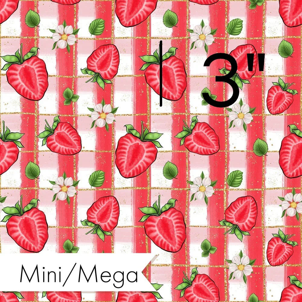 Strawberry 09 fabric – made-to-order custom fabric by the metre | Fabric by Missy Rose