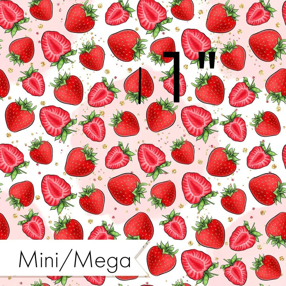 Strawberry 11 fabric – custom printed pre-order fabric Australia | Fabric by Missy Rose