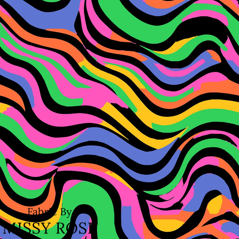 Studio Saturate Fabric 68 – premium custom printed fabric for sewing | Fabric by Missy Rose