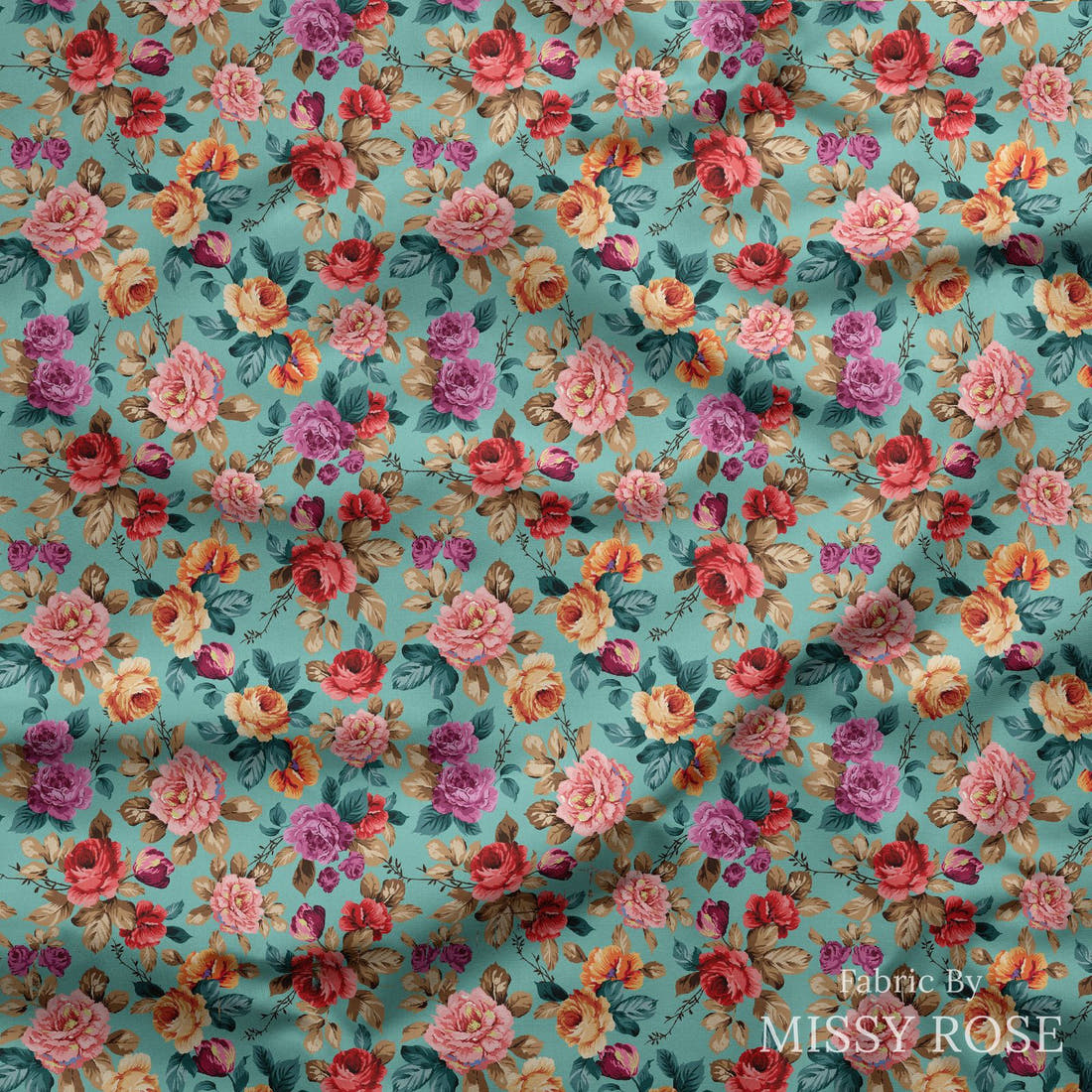 Countdown Collection 251 draped fabric mockup - custom printed fabric by the metre | Fabric by Missy Rose