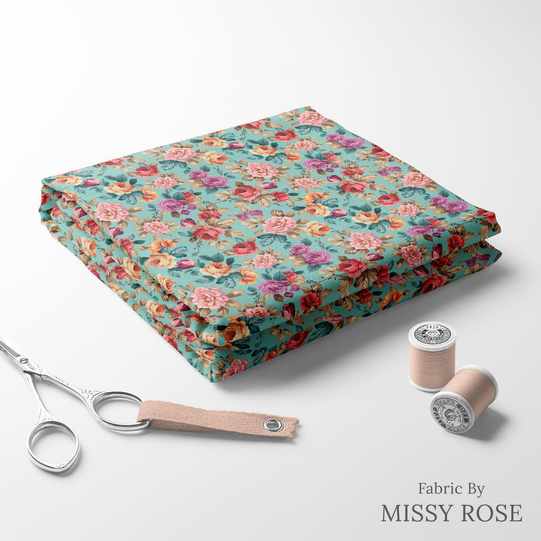 Countdown Collection 251 folded fabric stack with matching thread - pre-order fabric Australia | Fabric by Missy Rose