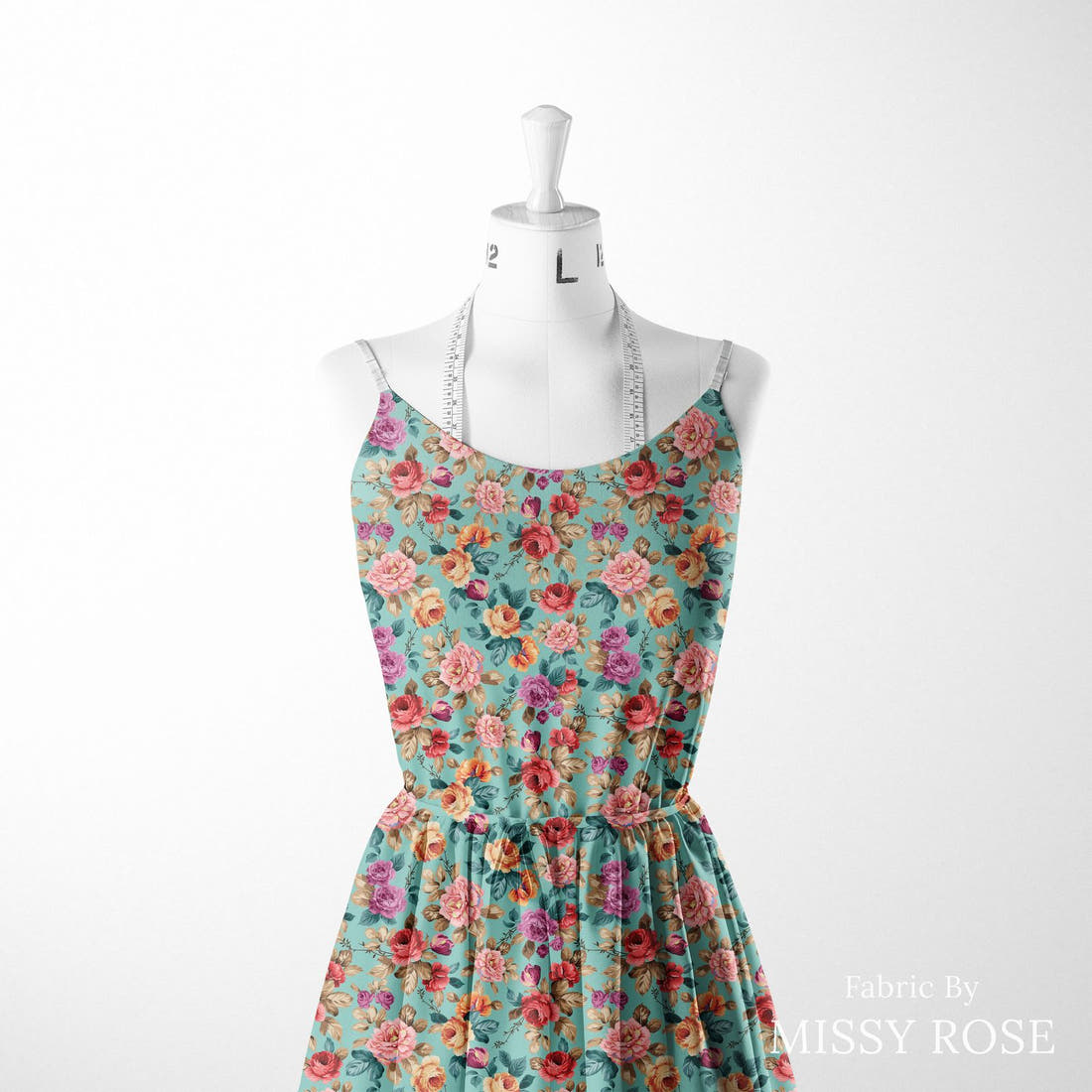 Countdown Collection 251 sewn into a women's dress - see how the print looks made up | Fabric by Missy Rose