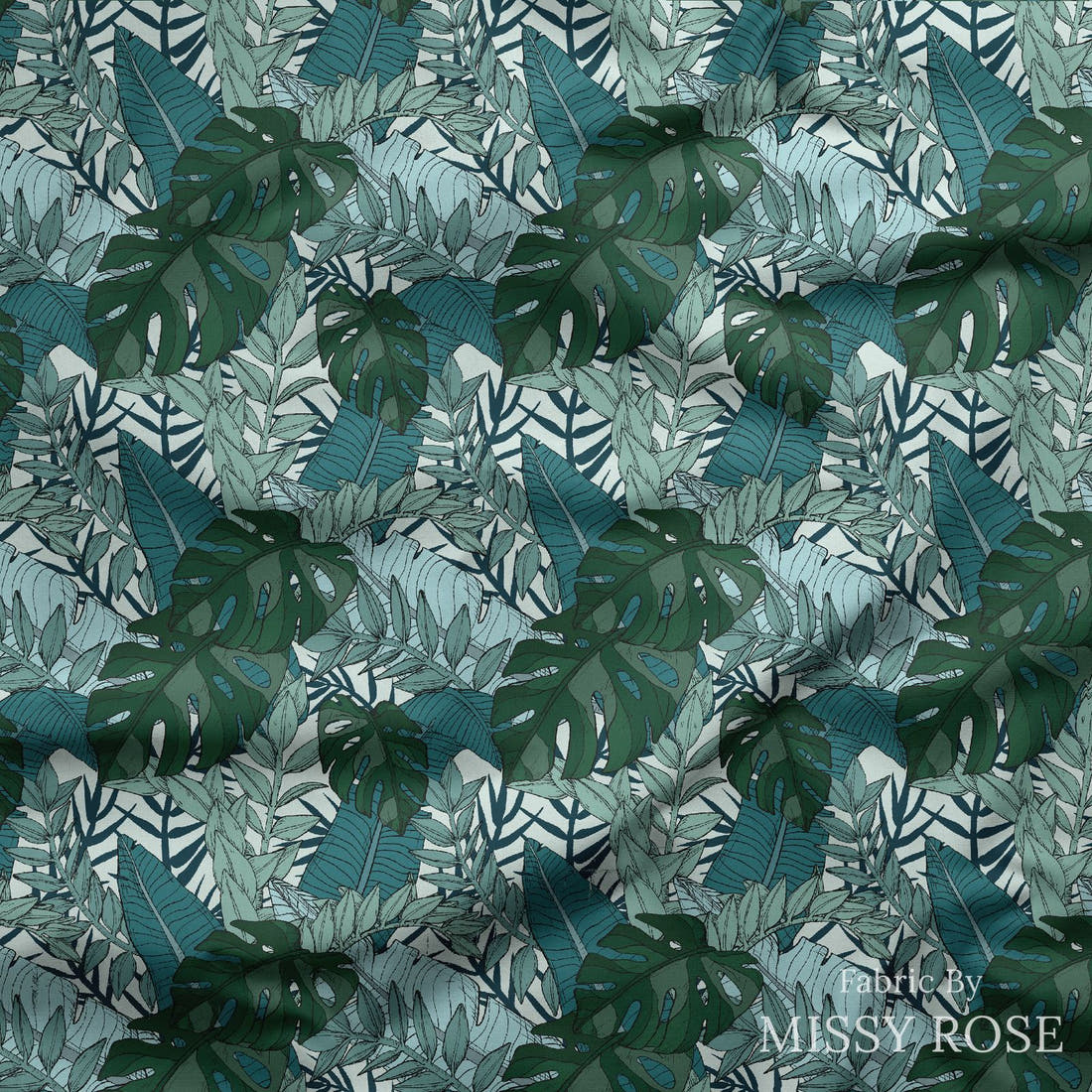 Countdown Collection 253 draped fabric mockup - custom printed fabric by the metre | Fabric by Missy Rose