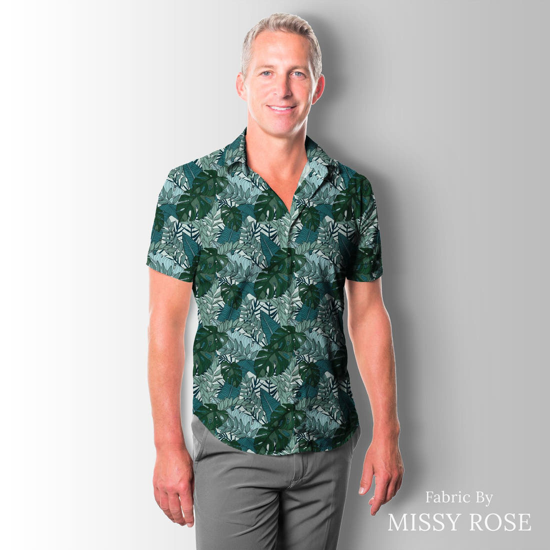 Countdown Collection 253 sewn into a men's shirt - see how the print looks made up | Fabric by Missy Rose