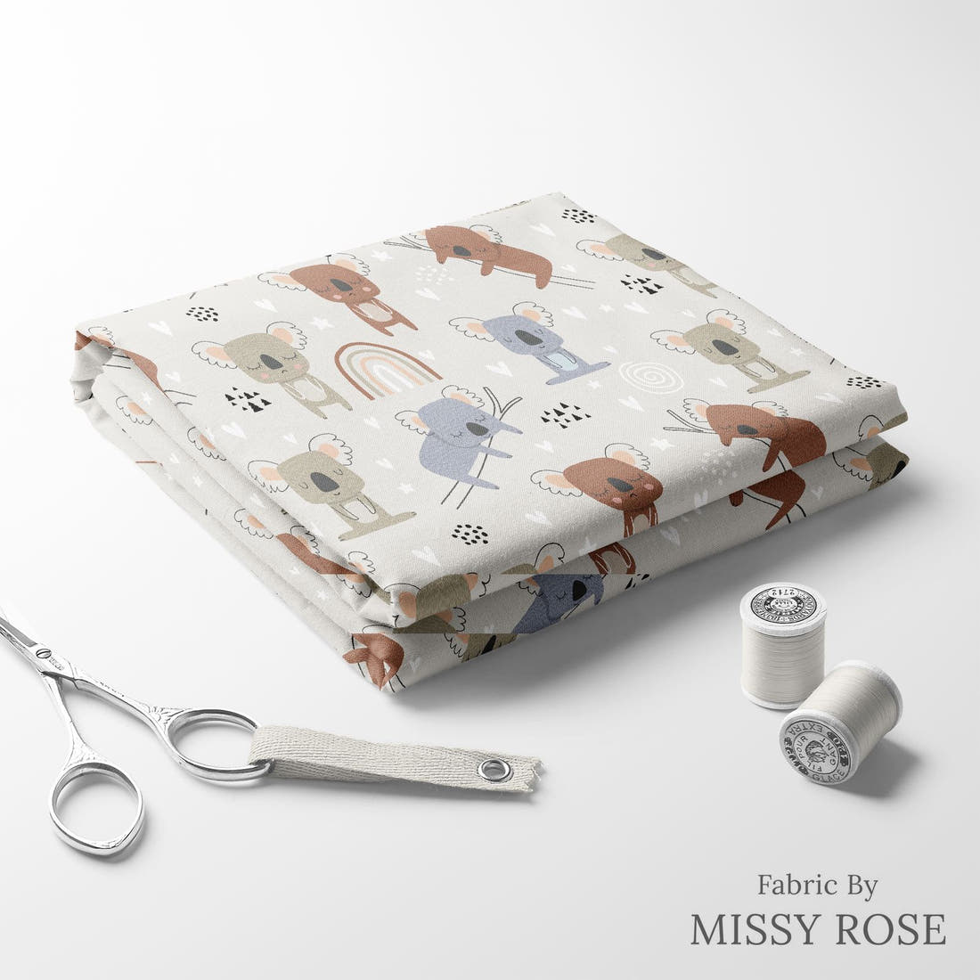 Countdown Collection 254 folded fabric stack with matching thread - pre-order fabric Australia | Fabric by Missy Rose