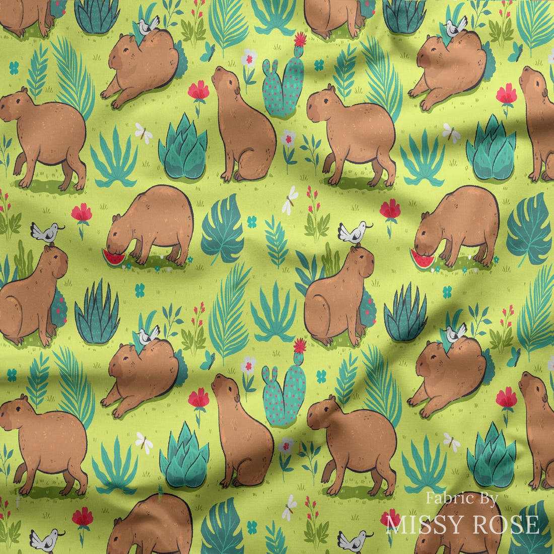 Countdown Collection 255 draped fabric mockup - custom printed fabric by the metre | Fabric by Missy Rose