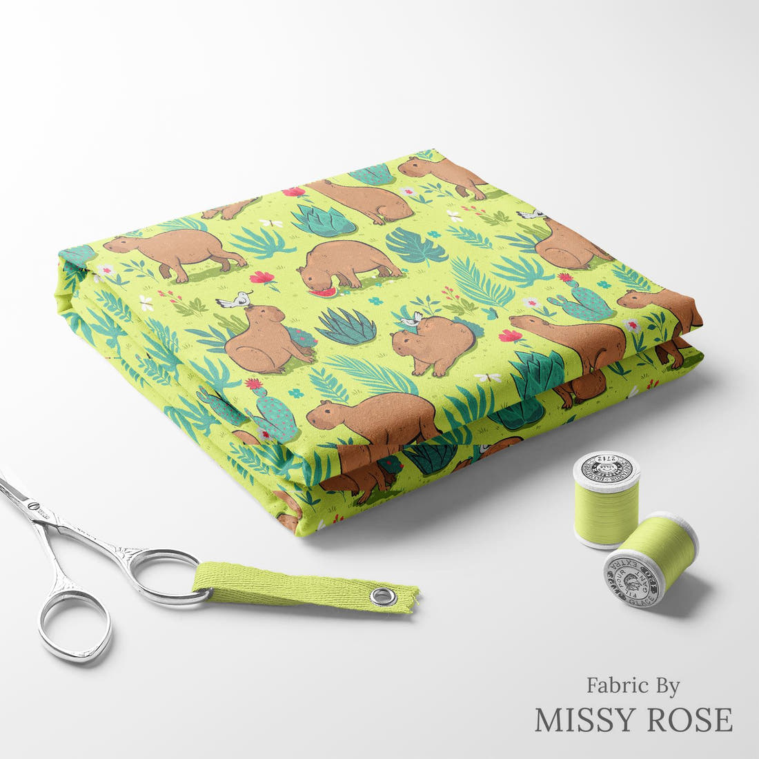 Countdown Collection 255 folded fabric stack with matching thread - pre-order fabric Australia | Fabric by Missy Rose