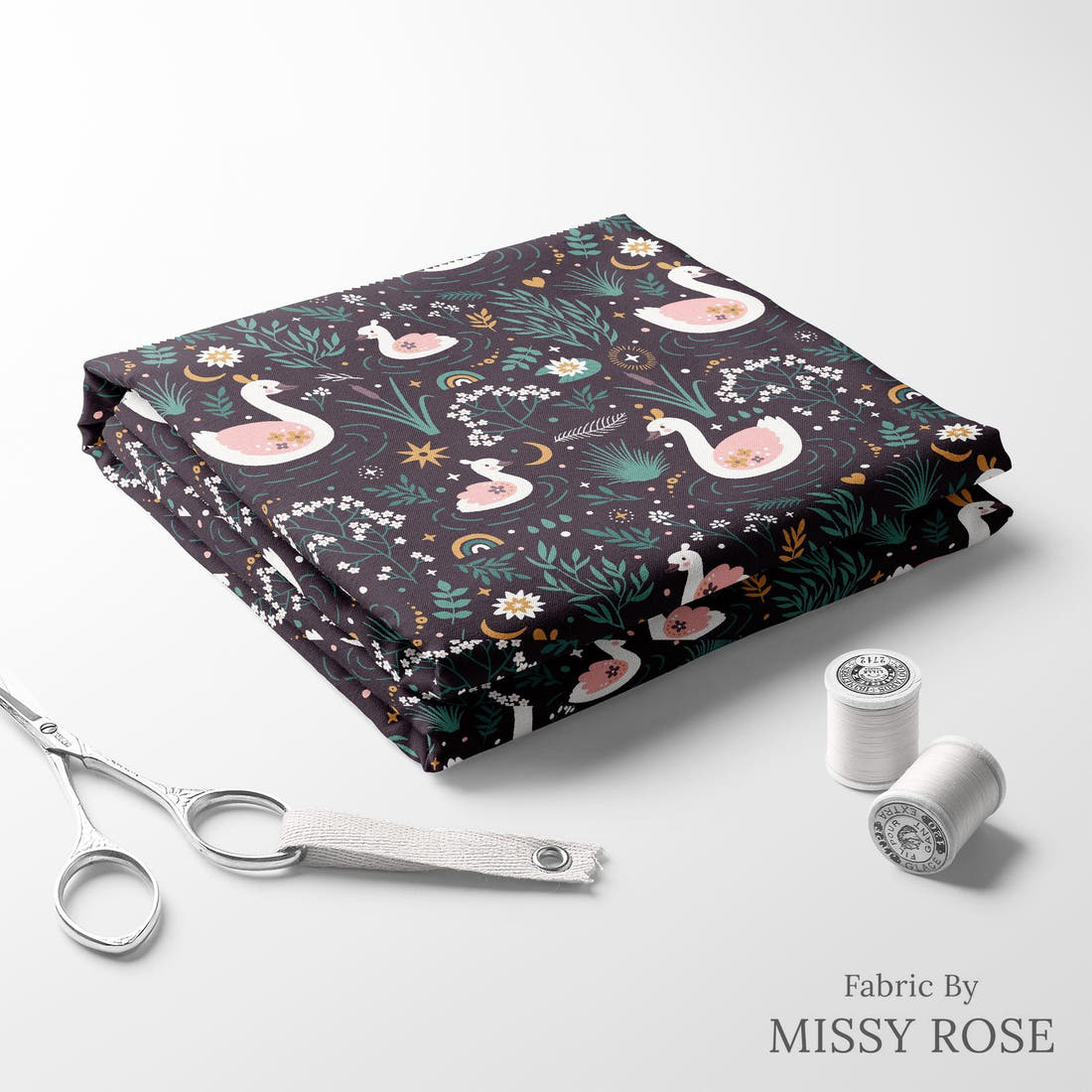 Countdown Collection 256 folded fabric stack with matching thread - pre-order fabric Australia | Fabric by Missy Rose