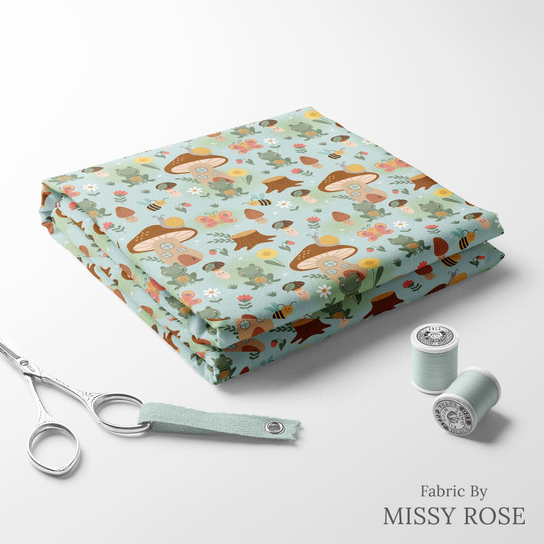 Countdown Collection 257 folded fabric stack with matching thread - pre-order fabric Australia | Fabric by Missy Rose