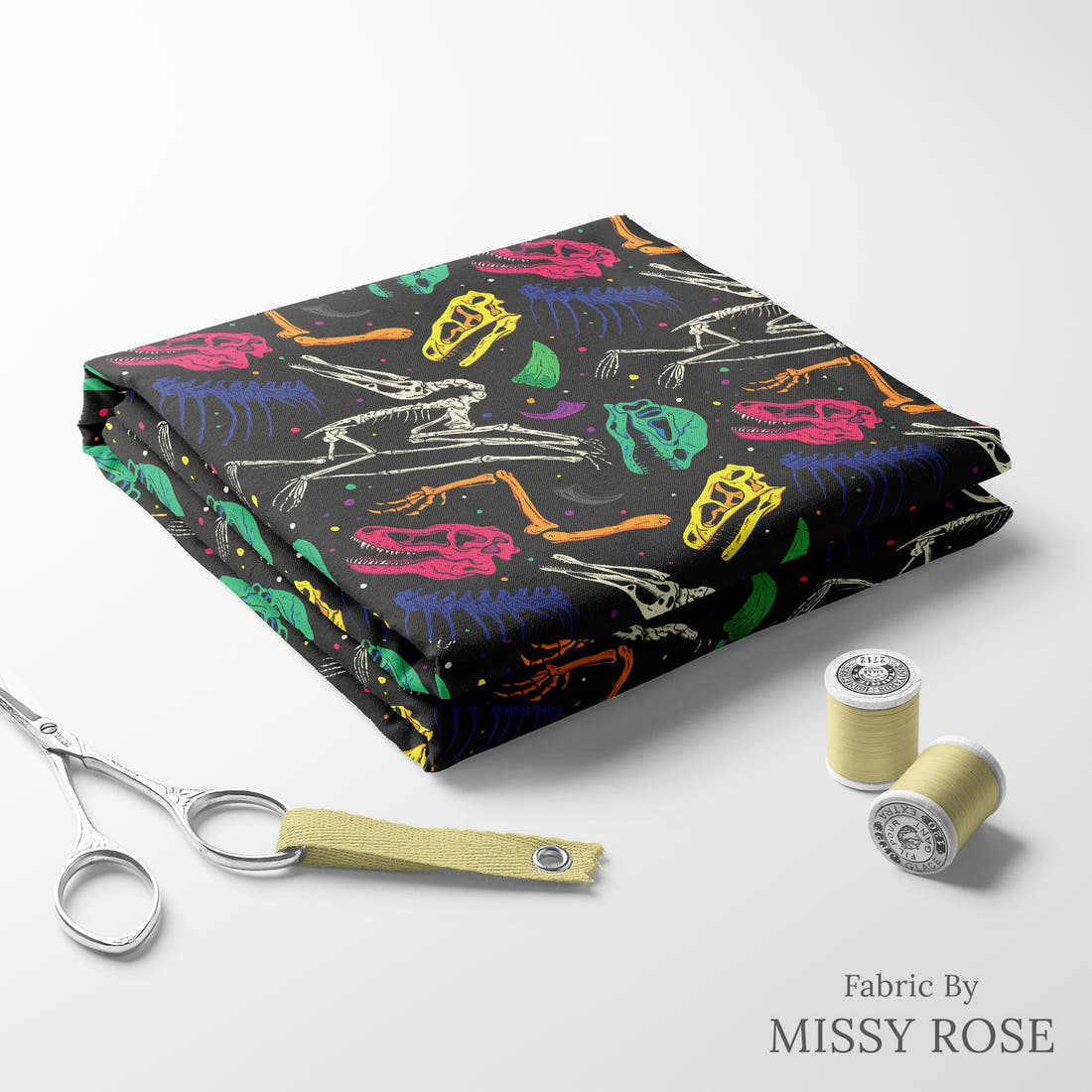Countdown Collection 259 folded fabric stack with matching thread - pre-order fabric Australia | Fabric by Missy Rose
