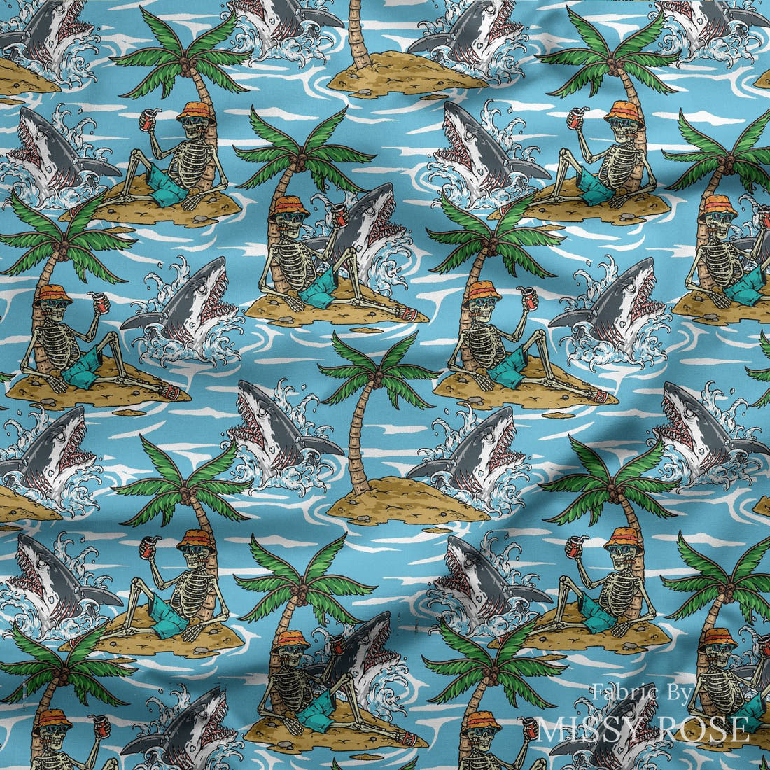 Countdown Collection 260 draped fabric mockup - custom printed fabric by the metre | Fabric by Missy Rose