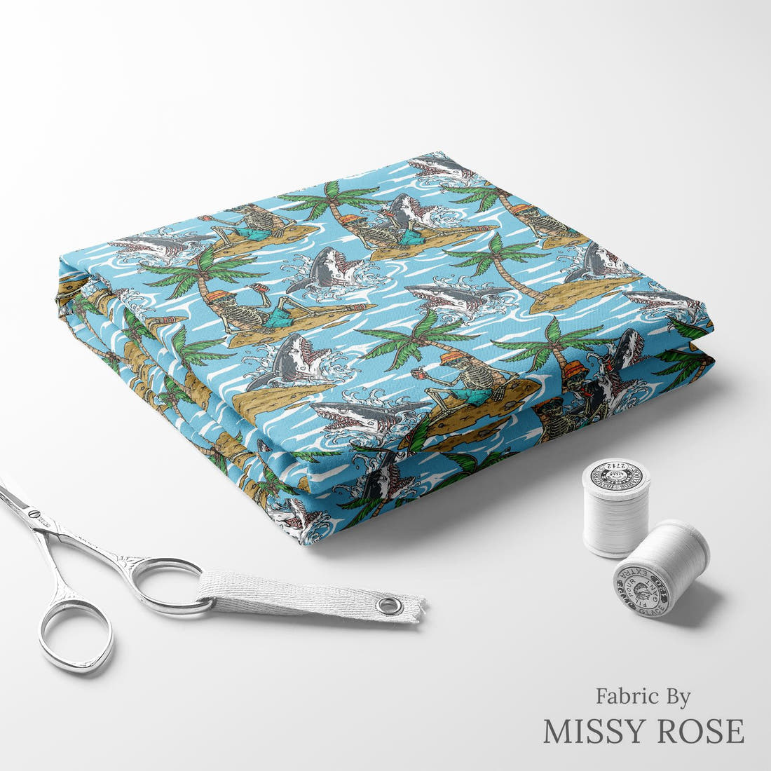 Countdown Collection 260 folded fabric stack with matching thread - pre-order fabric Australia | Fabric by Missy Rose