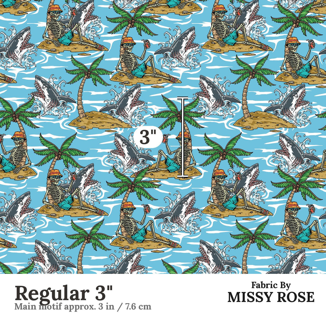 Countdown Collection 260 Regular 3 inch print scale guide | Fabric by Missy Rose