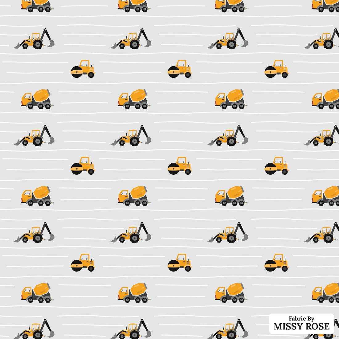 Countdown Collection 261 - flat view of the print, zoom in for detail | Fabric by Missy Rose