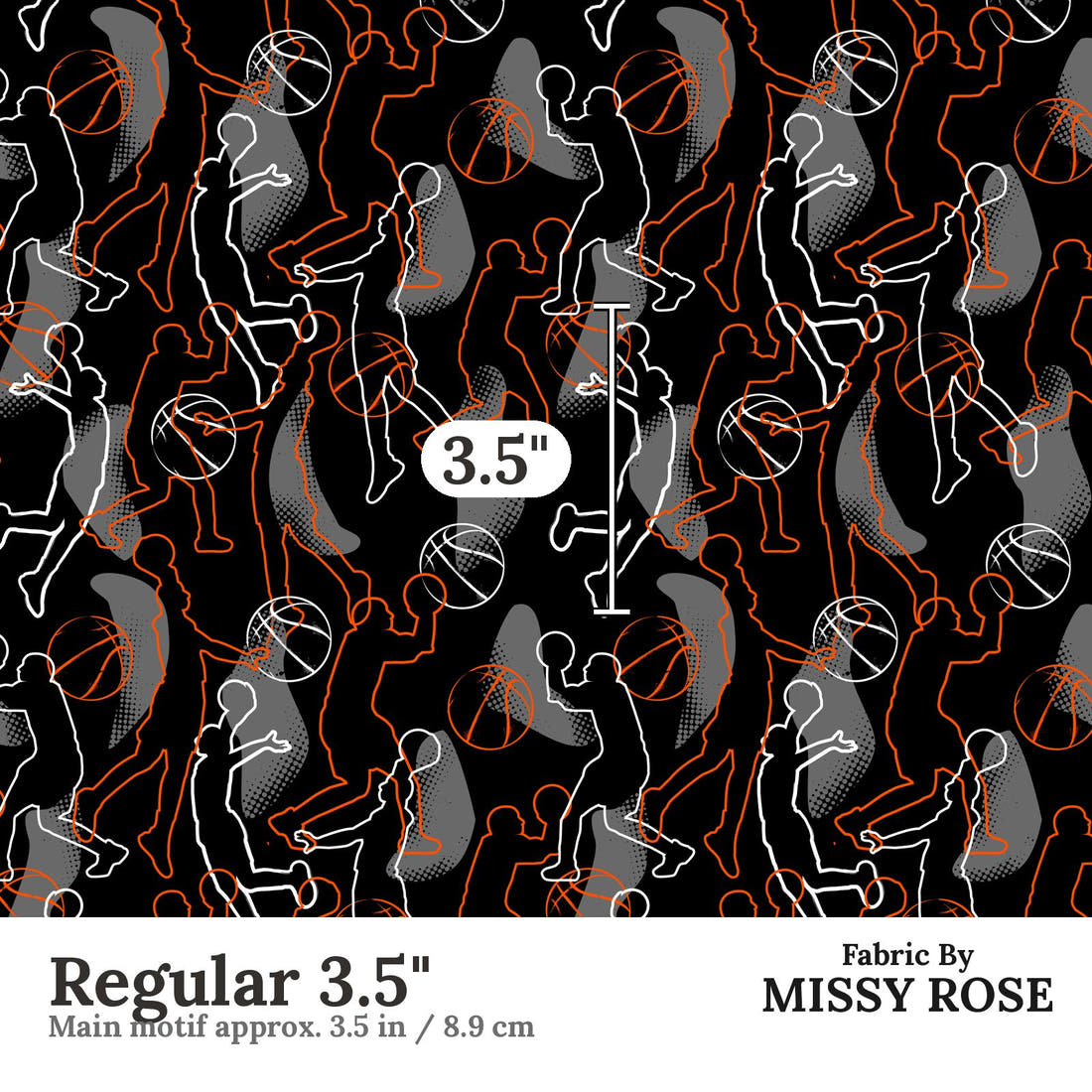 Countdown Collection 263 Regular 3.5 inch print scale guide | Fabric by Missy Rose