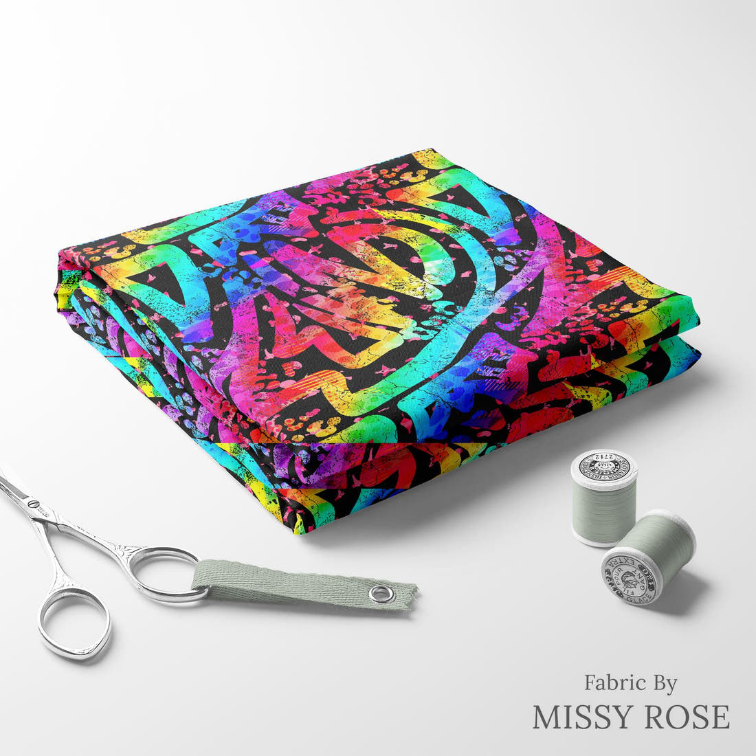 Countdown Collection 264 folded fabric stack with matching thread - pre-order fabric Australia | Fabric by Missy Rose
