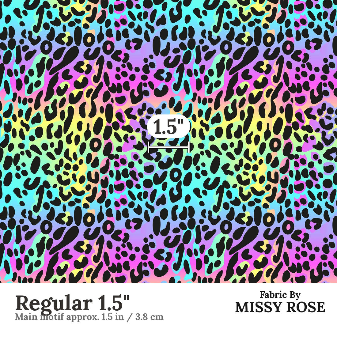 Countdown Collection 266 Regular 1.5 inch print scale guide | Fabric by Missy Rose