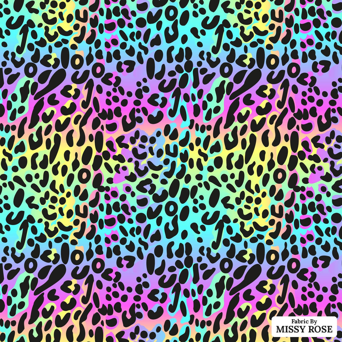 Countdown Collection 266 - flat view of the print, zoom in for detail | Fabric by Missy Rose