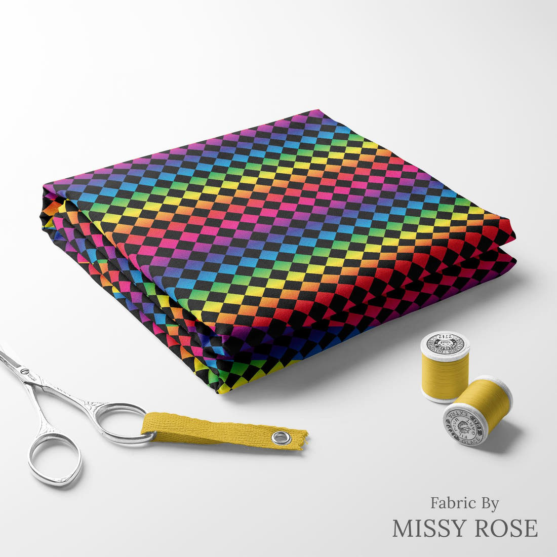 Countdown Collection 268 folded fabric stack with matching thread - pre-order fabric Australia | Fabric by Missy Rose