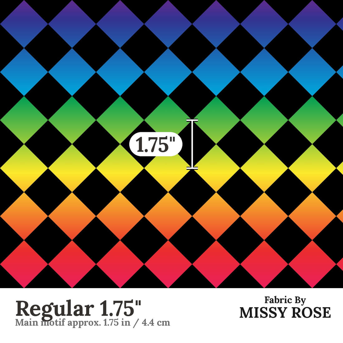 Countdown Collection 268 Regular 1.75 inch print scale guide | Fabric by Missy Rose