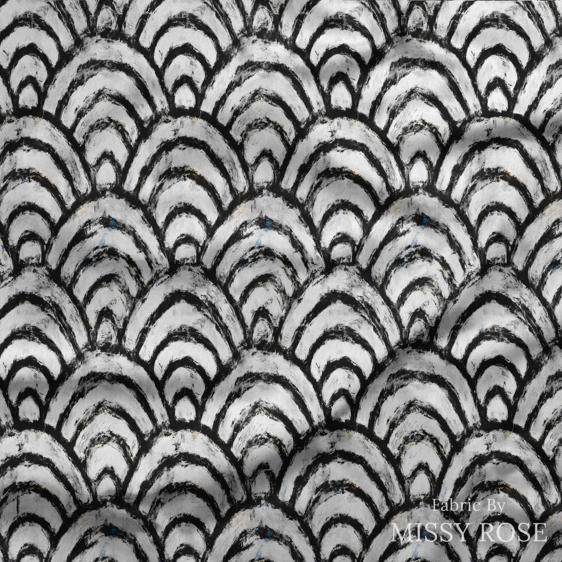 Countdown Collection 269 draped fabric mockup - custom printed fabric by the metre | Fabric by Missy Rose
