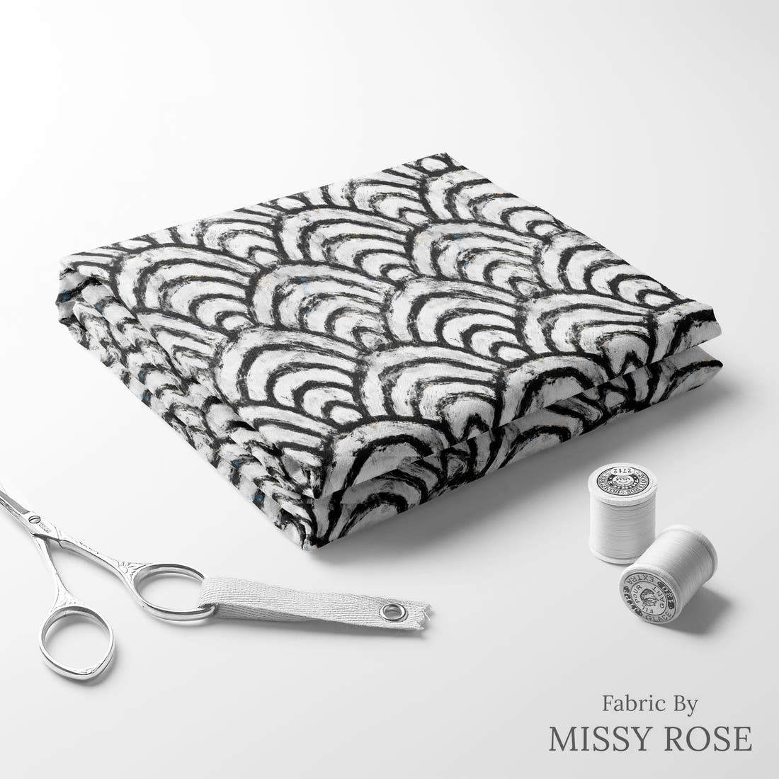 Countdown Collection 269 folded fabric stack with matching thread - pre-order fabric Australia | Fabric by Missy Rose