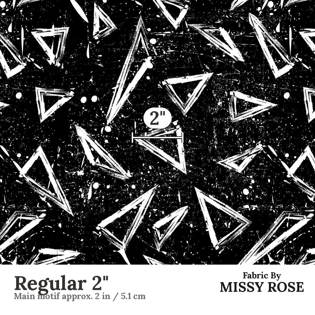 Countdown Collection 270 Regular 2 inch print scale guide | Fabric by Missy Rose