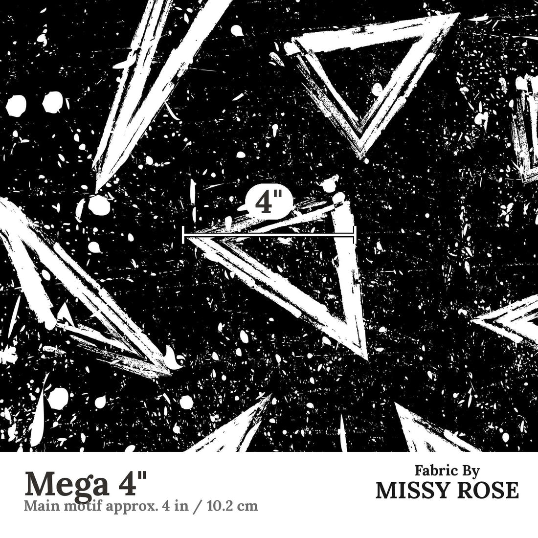 Countdown Collection 270 Mega 4 inch print scale guide | Fabric by Missy Rose